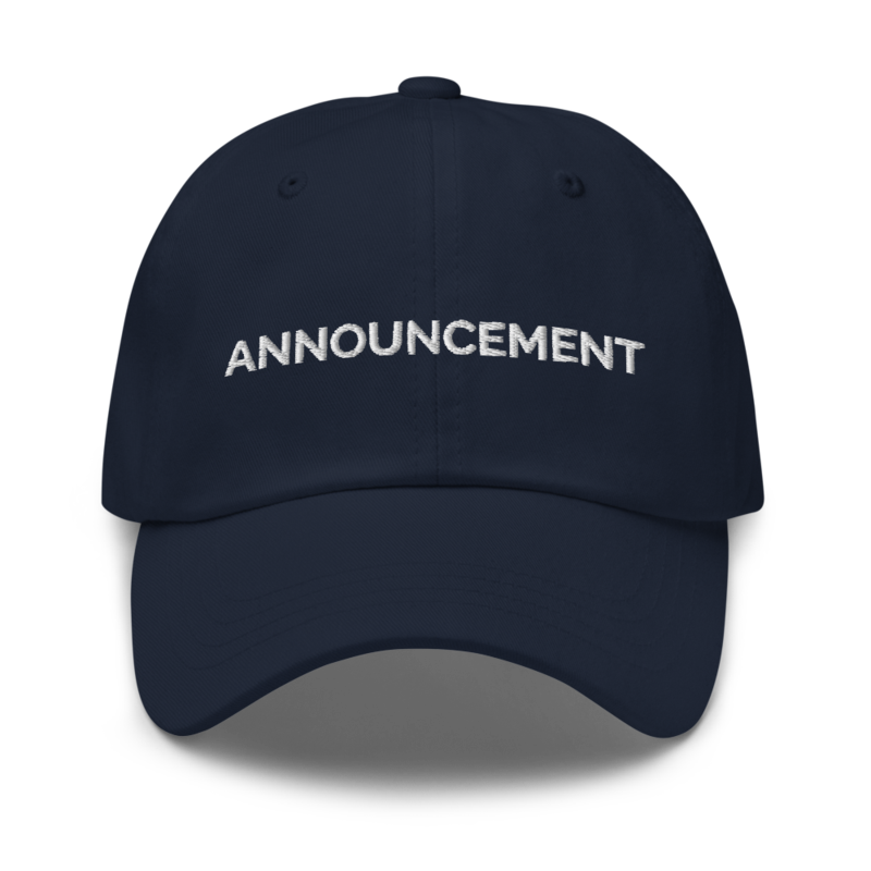 Announcement Hat - Navy