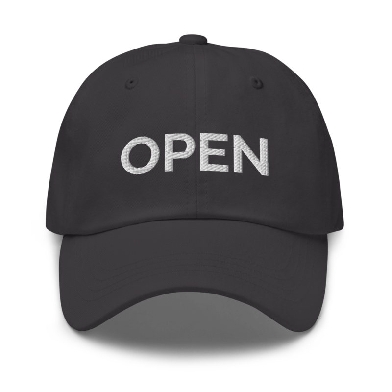 Open Hat - Dark Grey