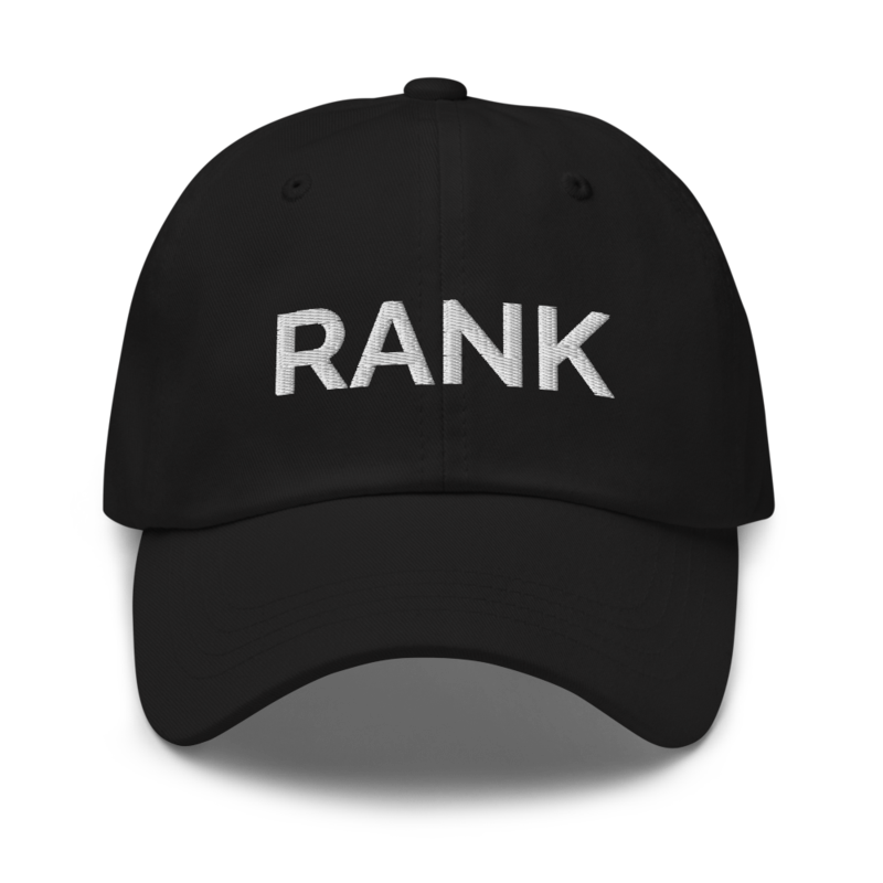 Rank Hat - Black