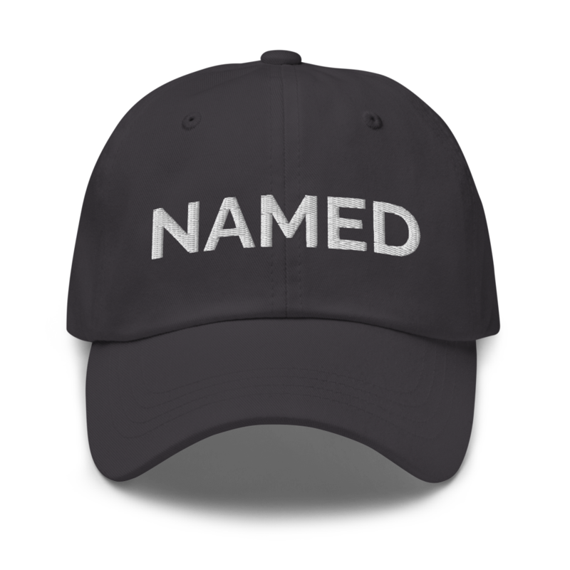 Named Hat - Dark Grey
