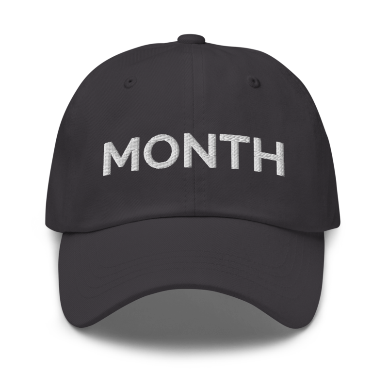 Month Hat - Dark Grey