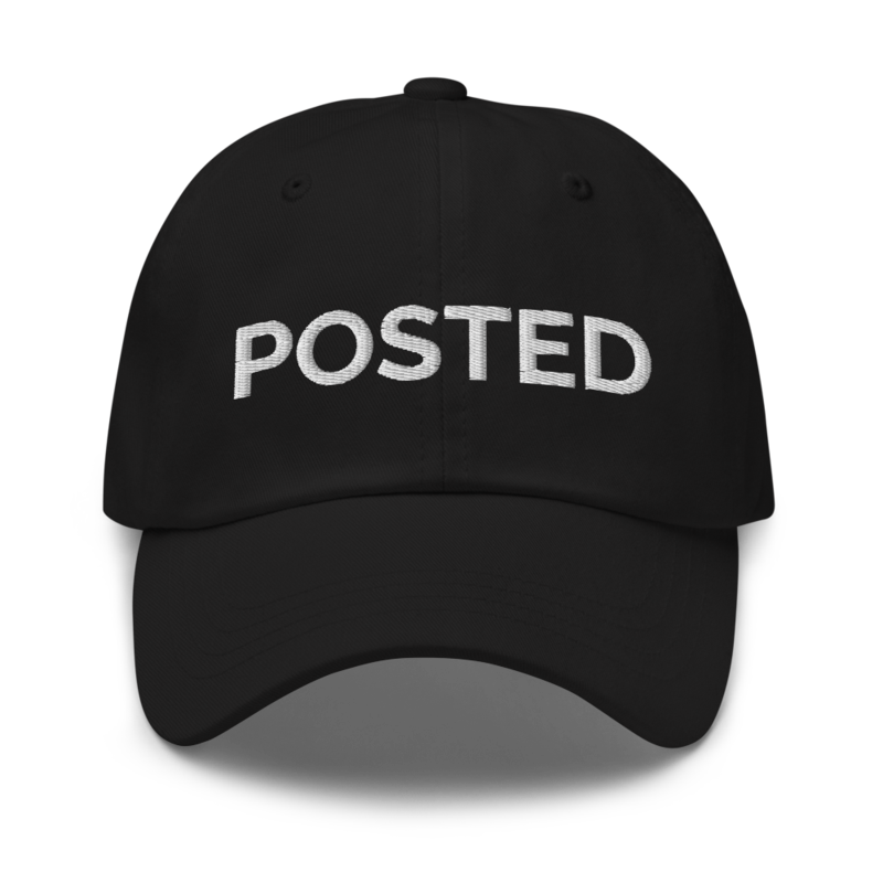 Posted Hat - Black