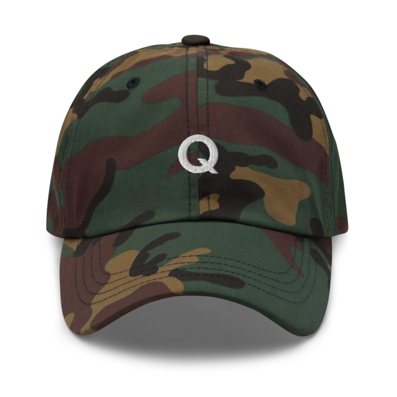 Q Hat - Green Camo