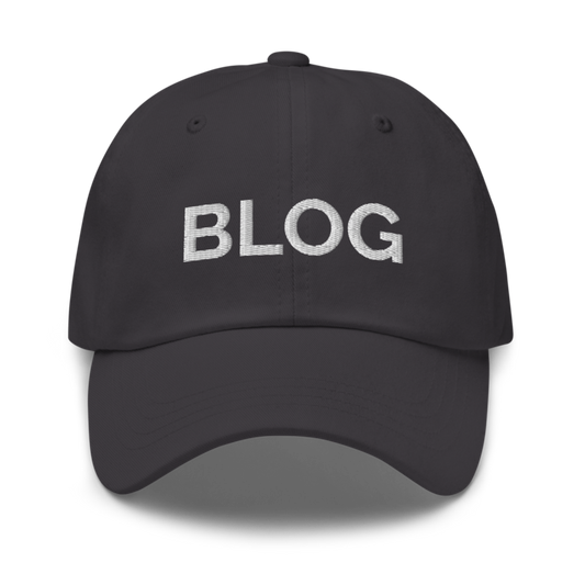 Blog Hat - Dark Grey