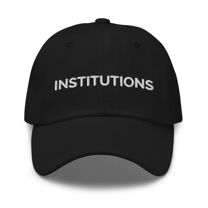 Institutions Hat - Black