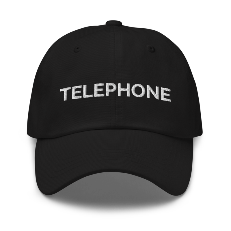 Telephone Hat - Black