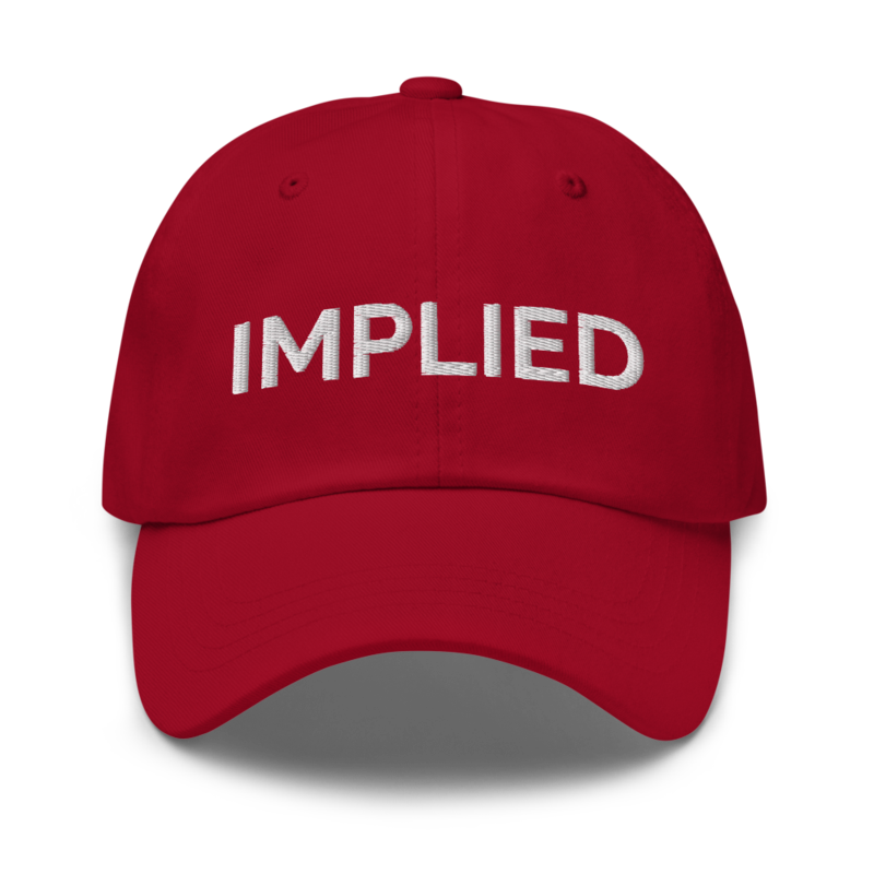 Implied Hat - Cranberry
