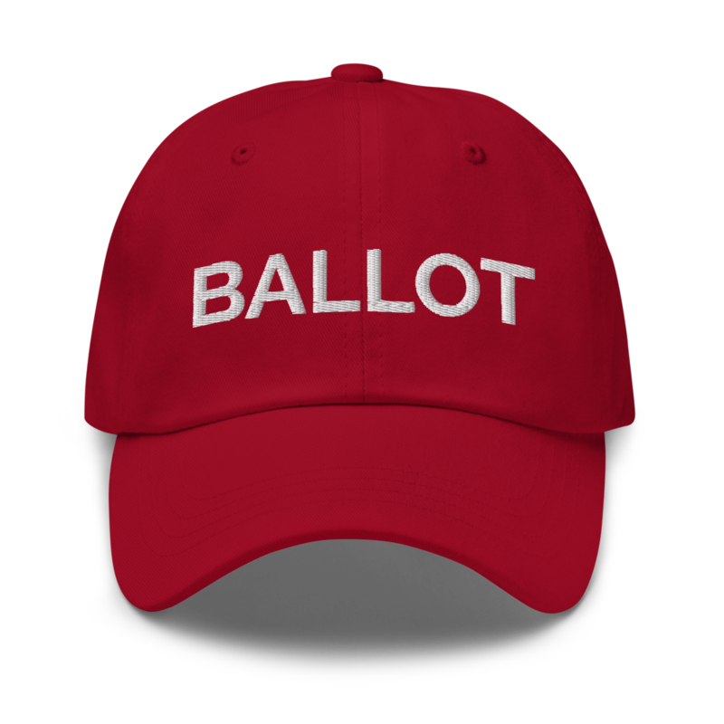 Ballot Hat - Cranberry