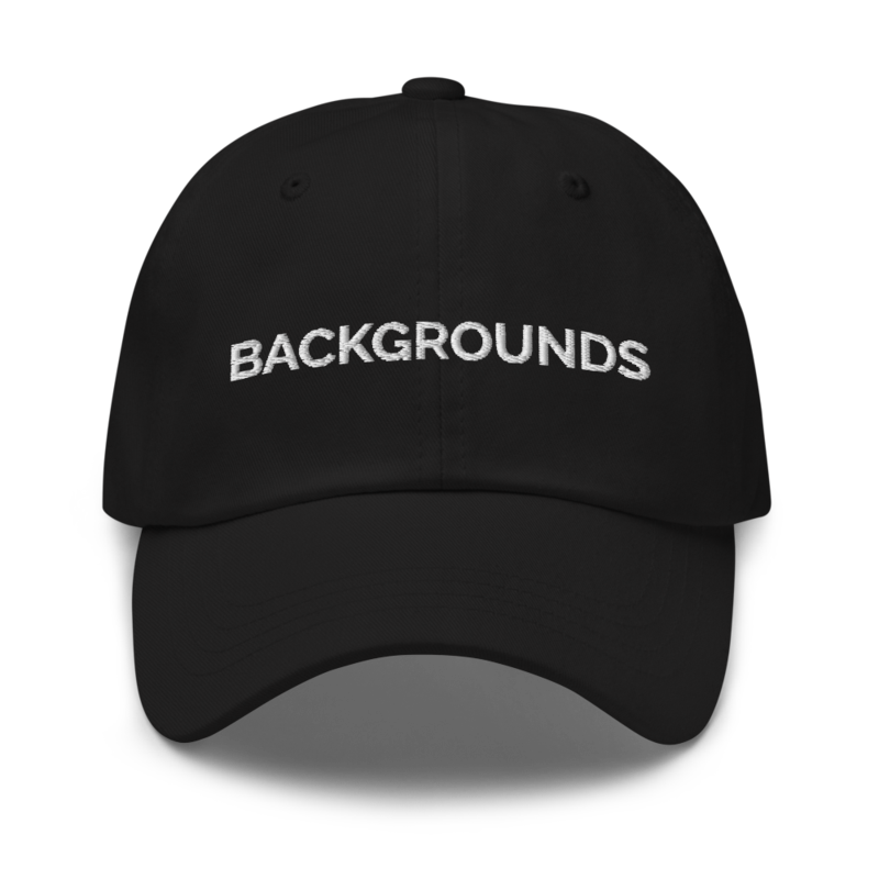 Backgrounds Hat - Black