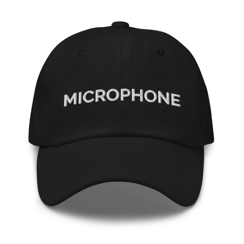 Microphone Hat - Black