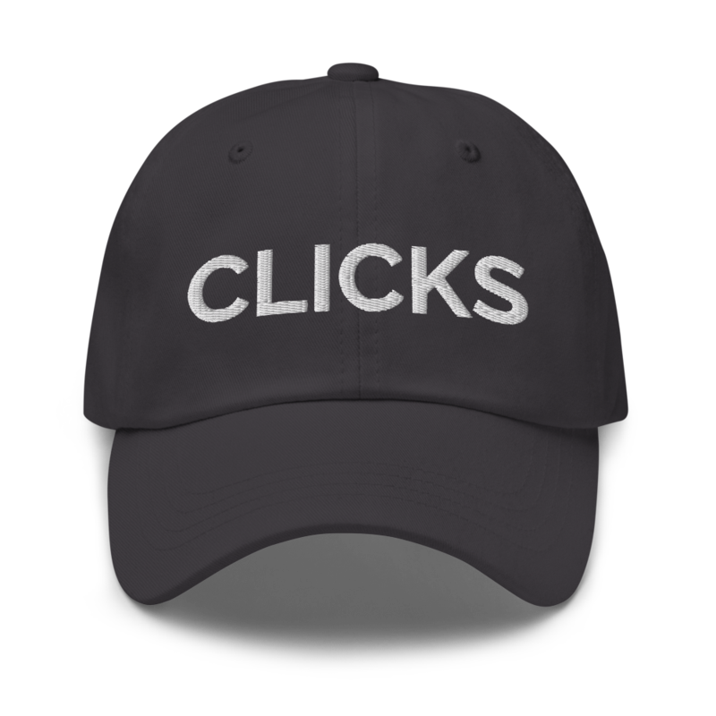 Clicks Hat - Dark Grey