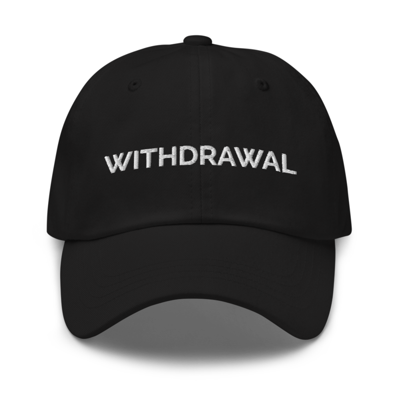Withdrawal Hat - Black