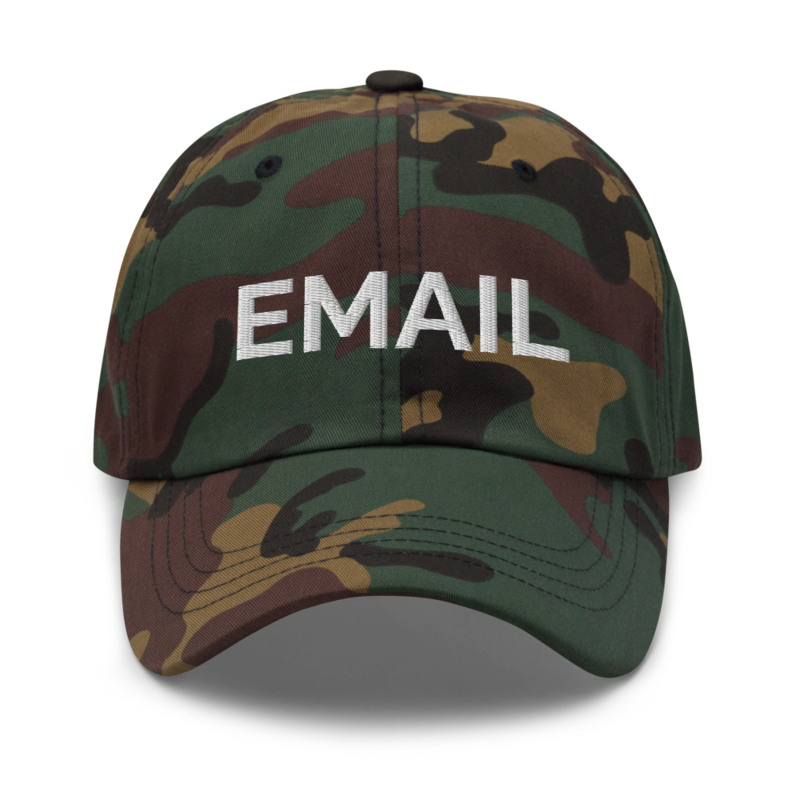 Email Hat - Green Camo