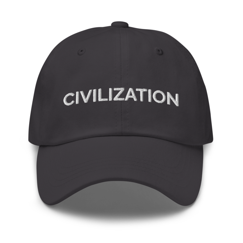 Civilization Hat - Dark Grey
