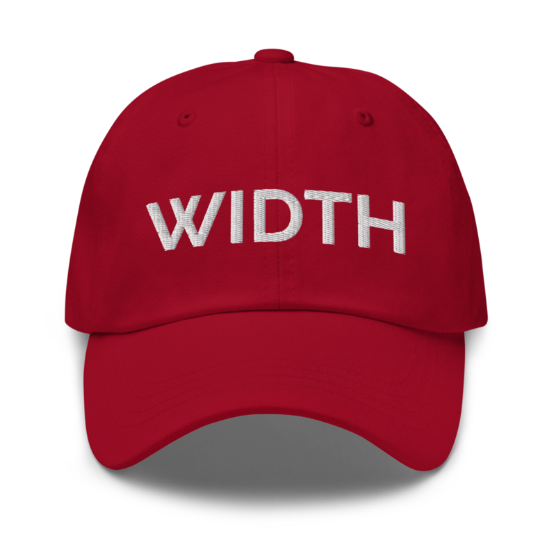Width Hat - Cranberry