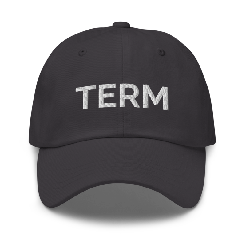 Term Hat - Dark Grey