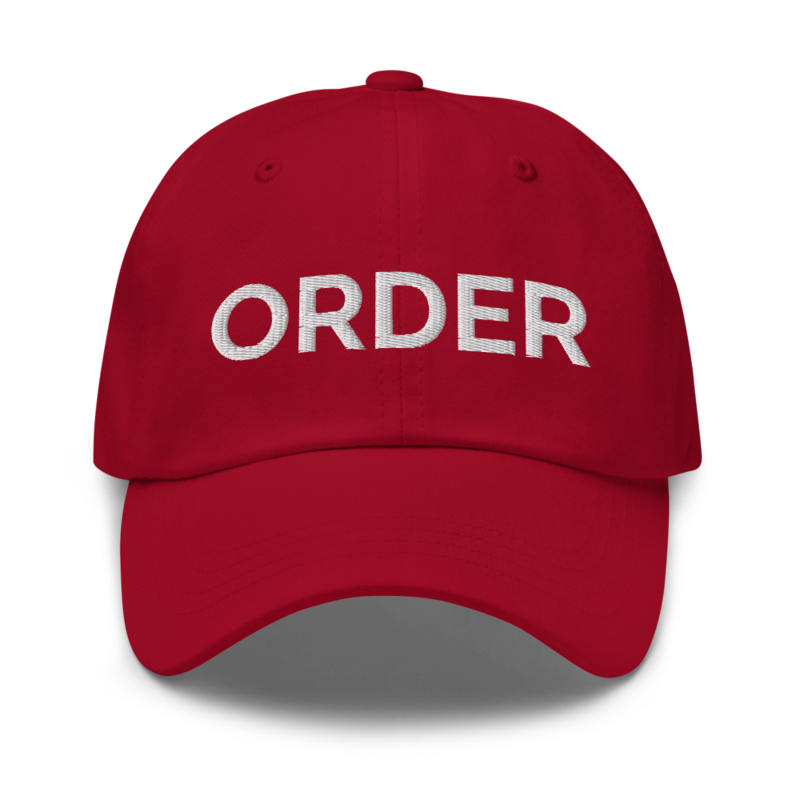 Order Hat - Cranberry