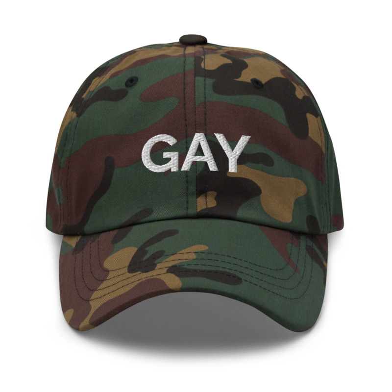 Gay Hat - Green Camo