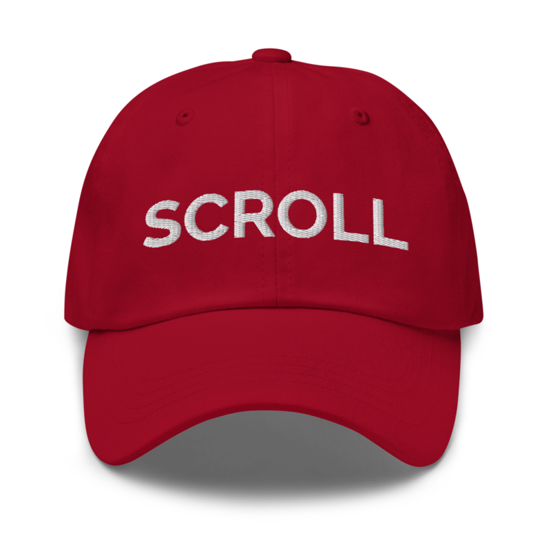 Scroll Hat - Cranberry