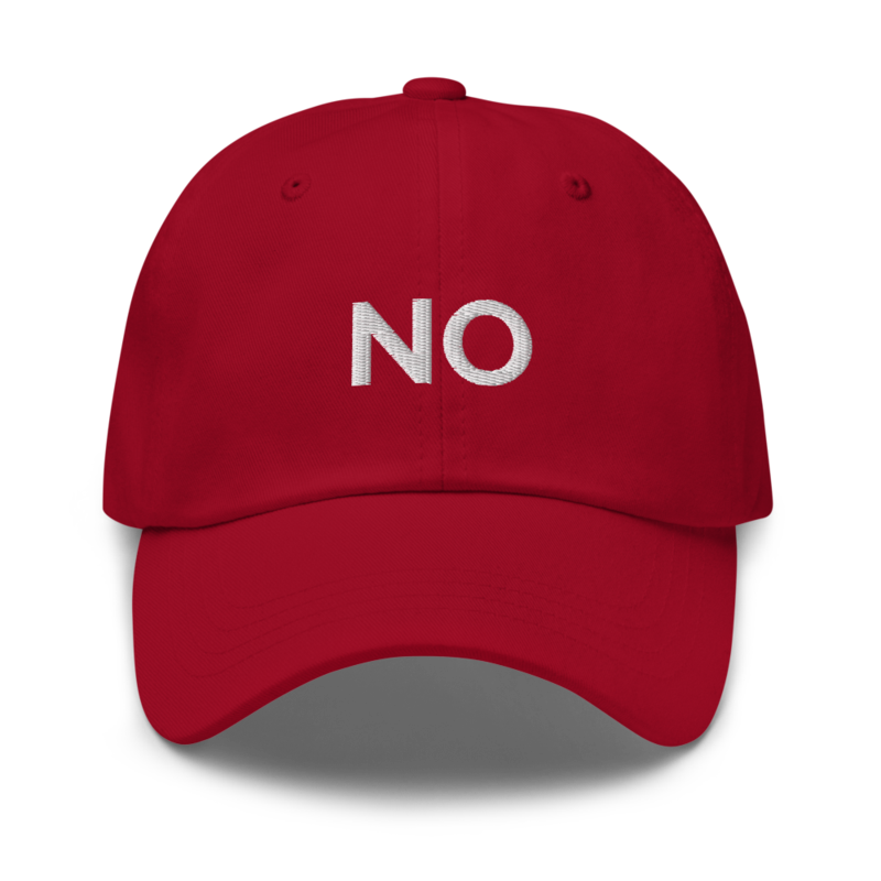 No Hat - Cranberry