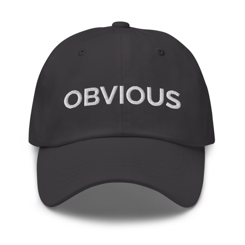 Obvious Hat - Dark Grey