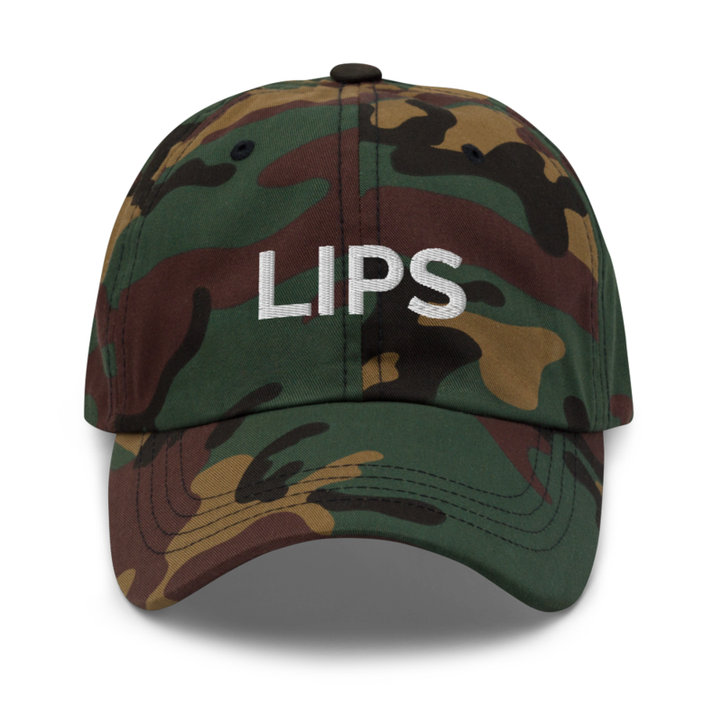 Lips Hat - Green Camo