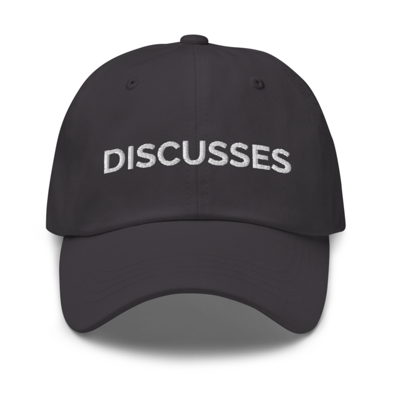 Discusses Hat - Dark Grey