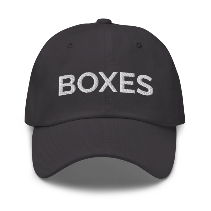 Boxes Hat - Dark Grey