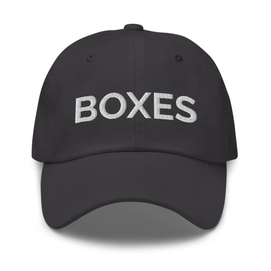 Boxes Hat - Dark Grey