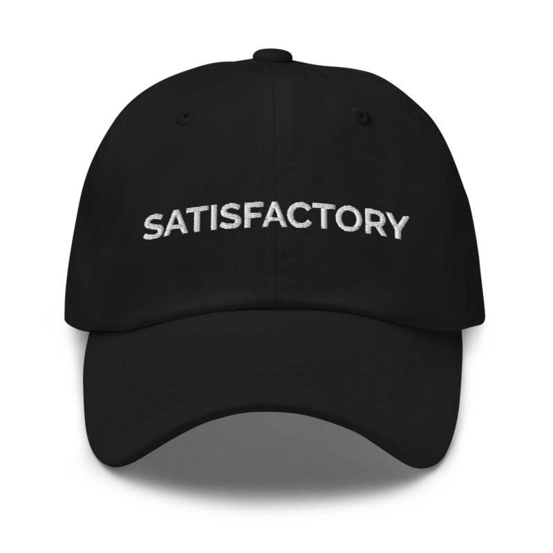 Satisfactory Hat - Black