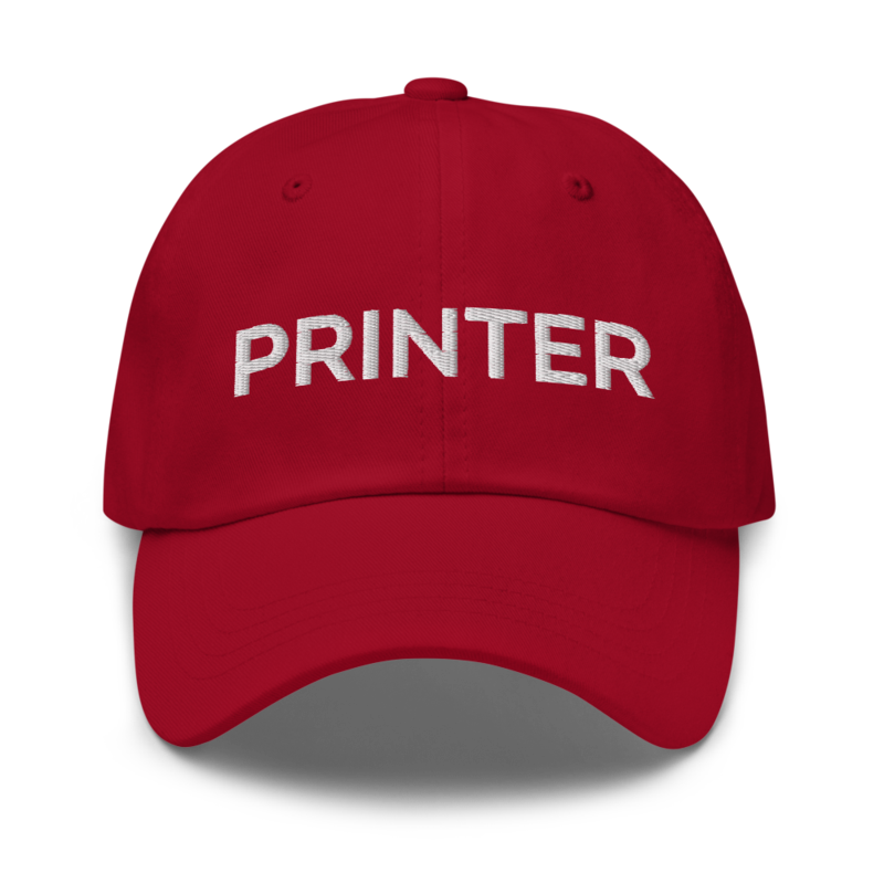 Printer Hat - Cranberry