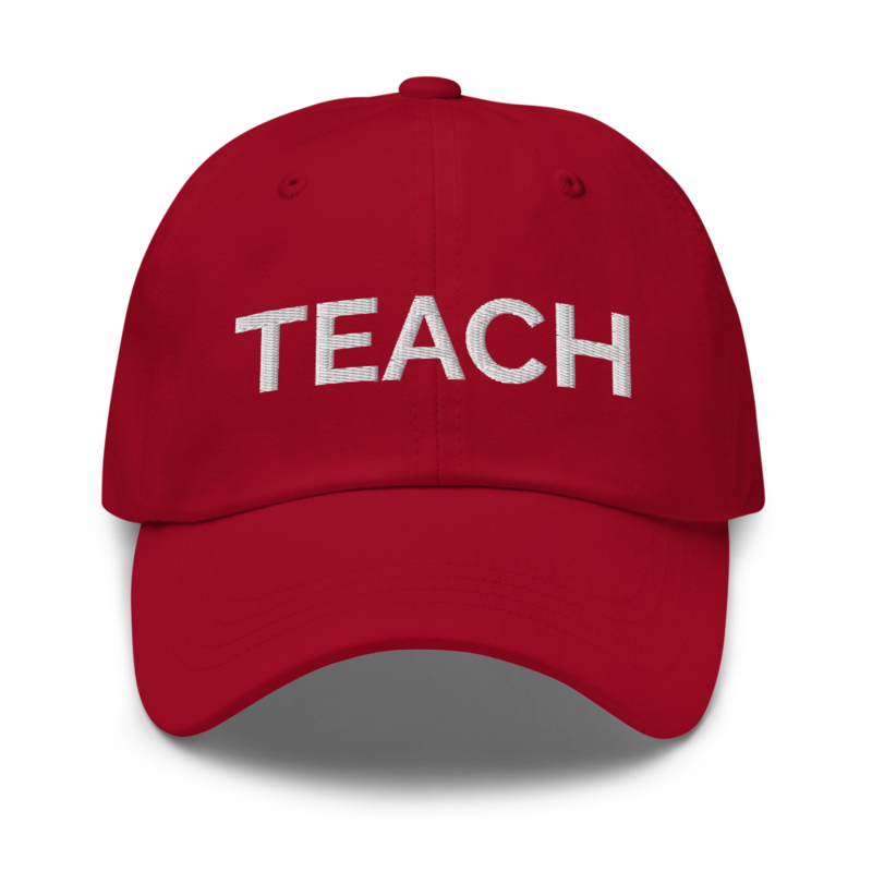 Teach Hat - Cranberry