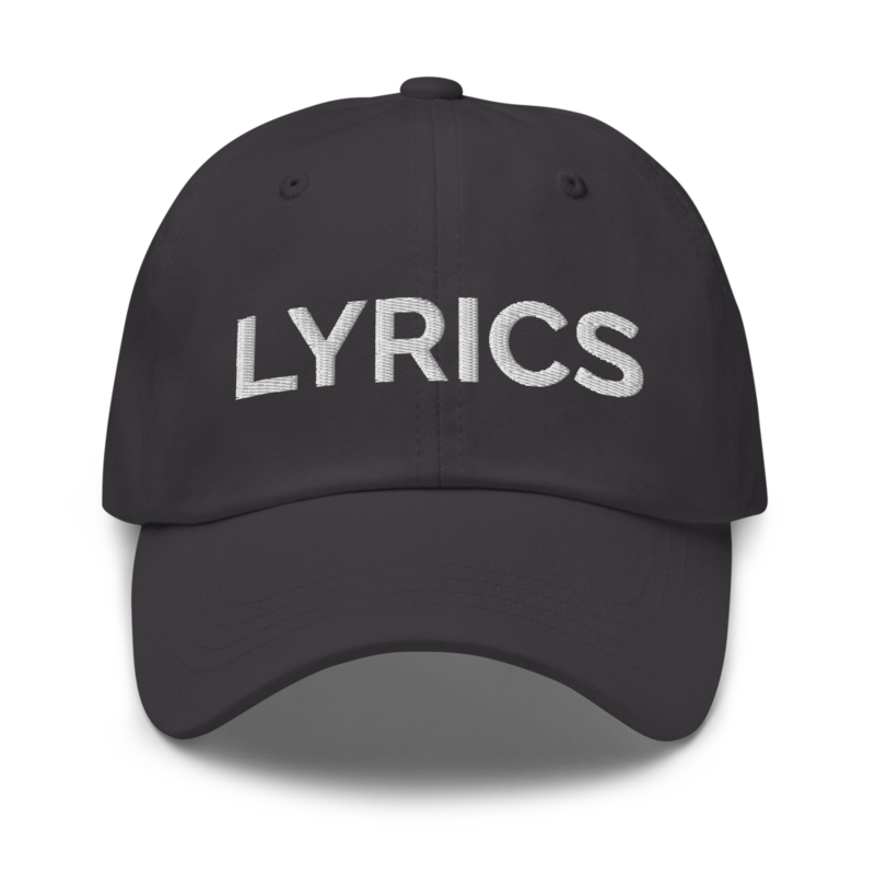 Lyrics Hat - Dark Grey