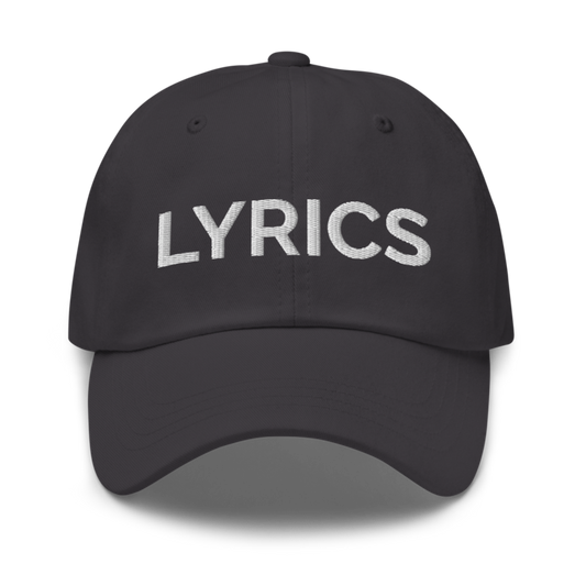 Lyrics Hat - Dark Grey