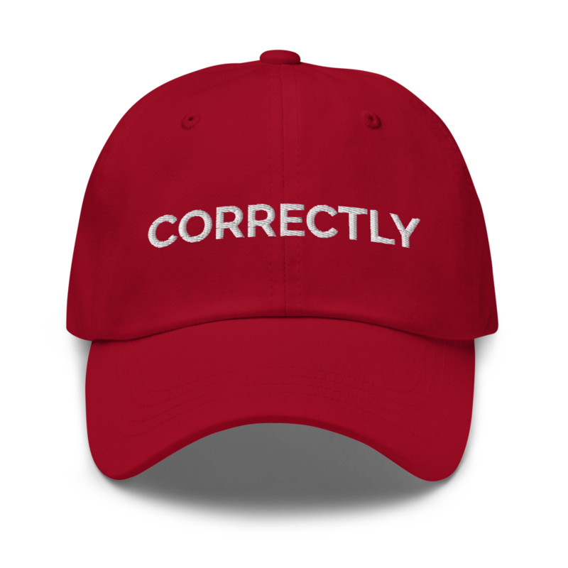 Correctly Hat - Cranberry