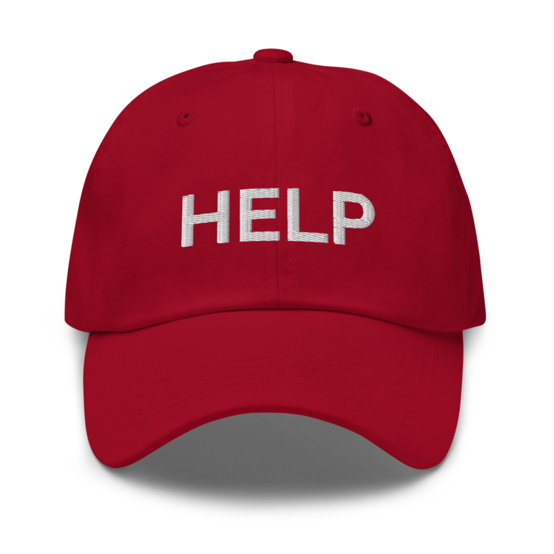 Help Hat - Cranberry