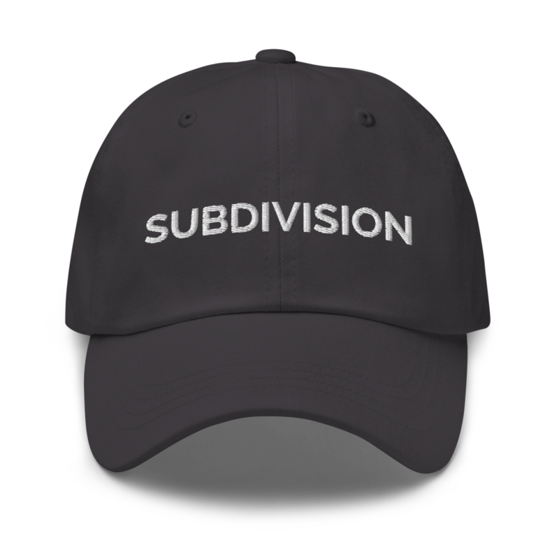 Subdivision Hat - Dark Grey