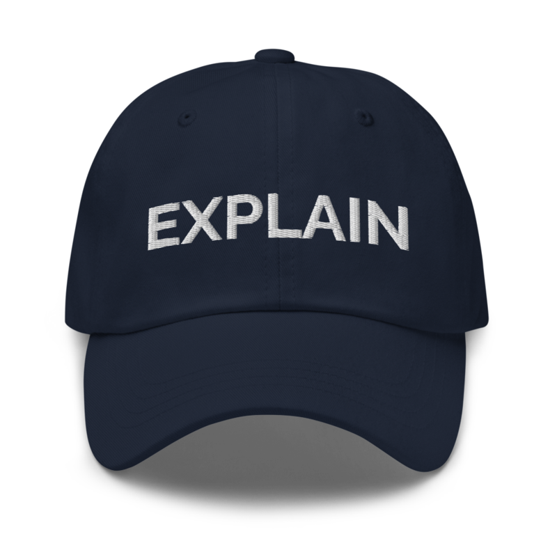 Explain Hat - Navy