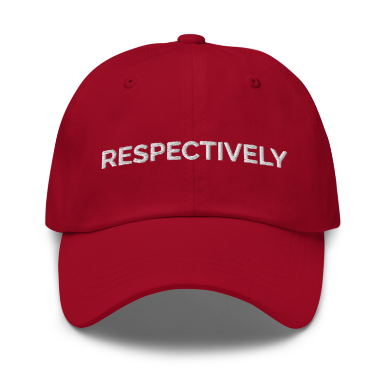 Respectively Hat - Cranberry