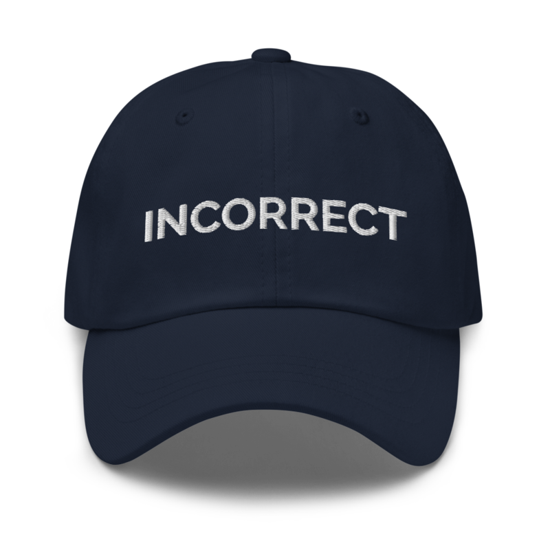 Incorrect Hat - Navy