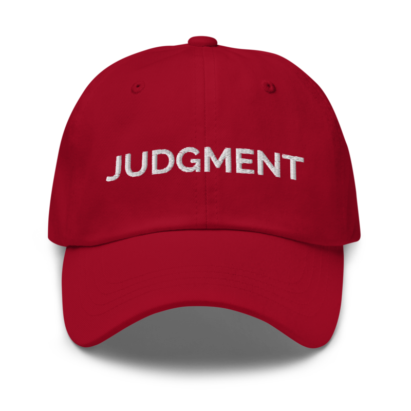 Judgment Hat - Cranberry