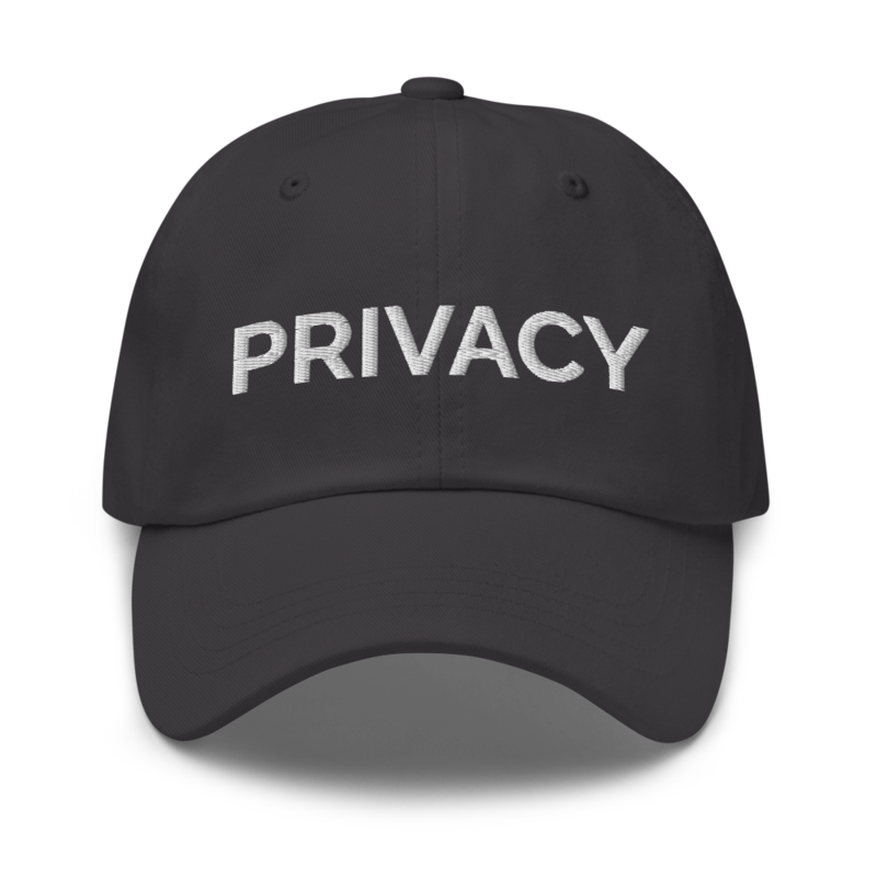 Privacy Hat - Dark Grey