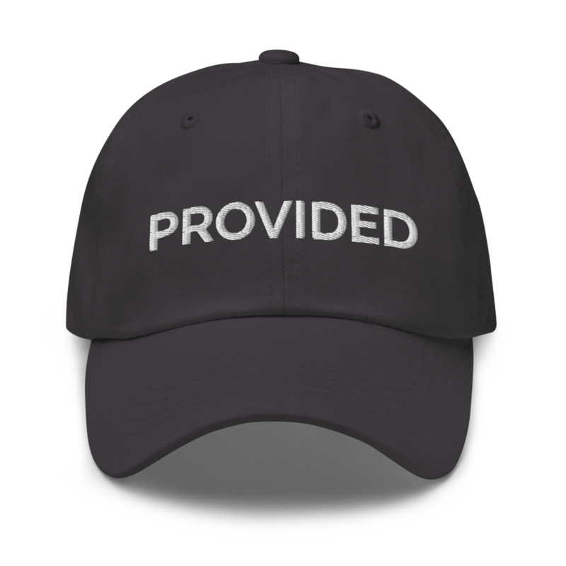 Provided Hat - Dark Grey