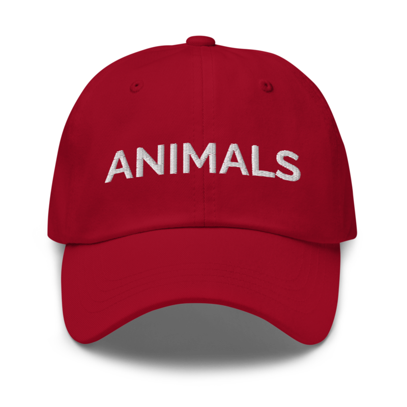 Animals Hat - Cranberry