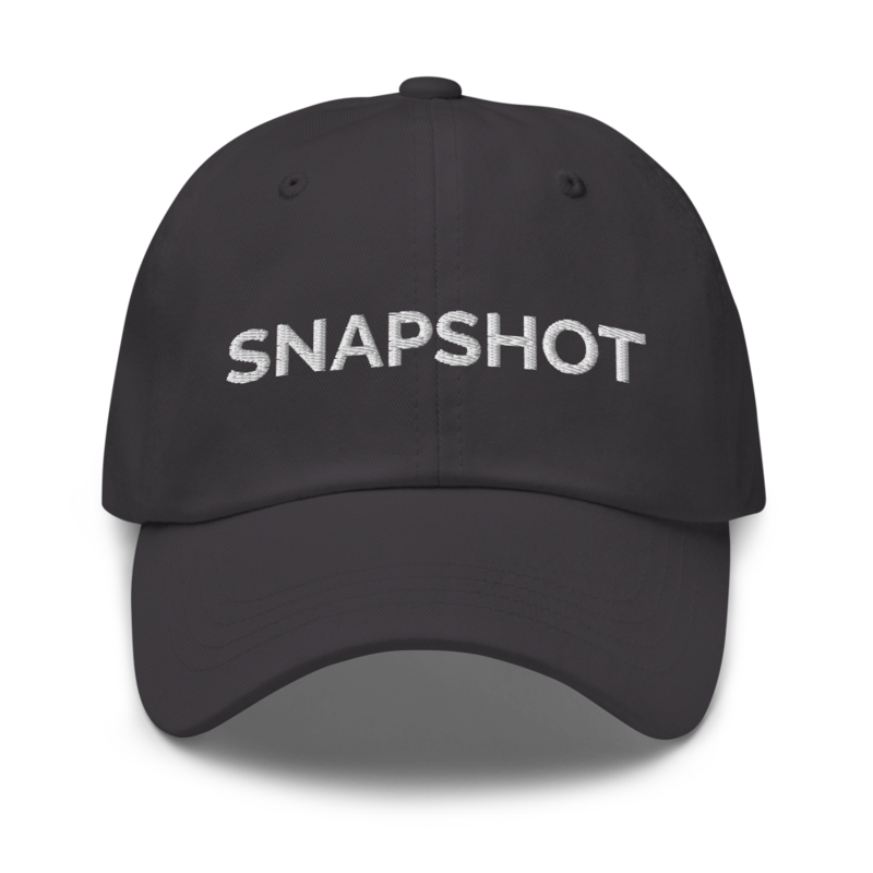 Snapshot Hat - Dark Grey