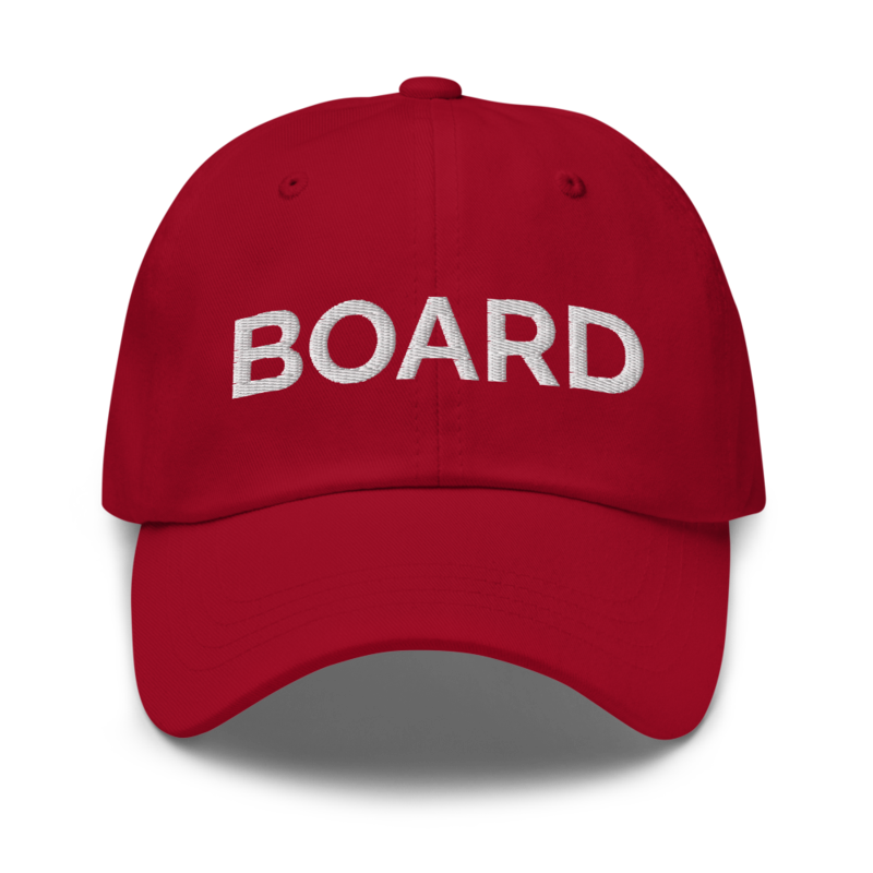 Board Hat - Cranberry