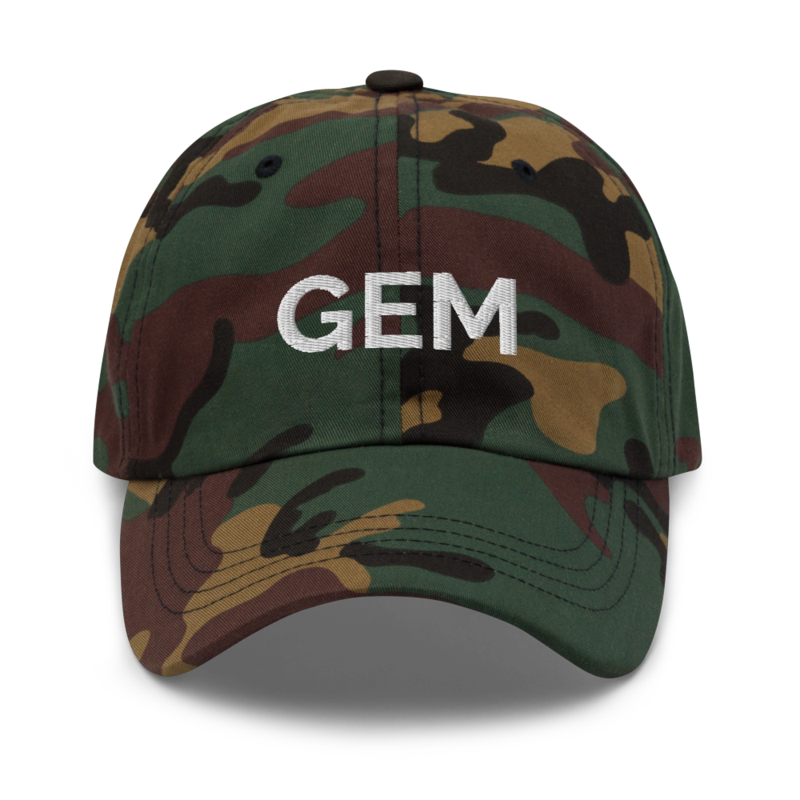 Gem Hat - Green Camo