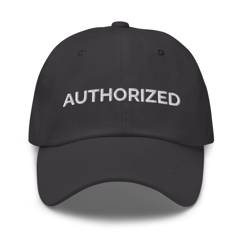 Authorized Hat - Dark Grey