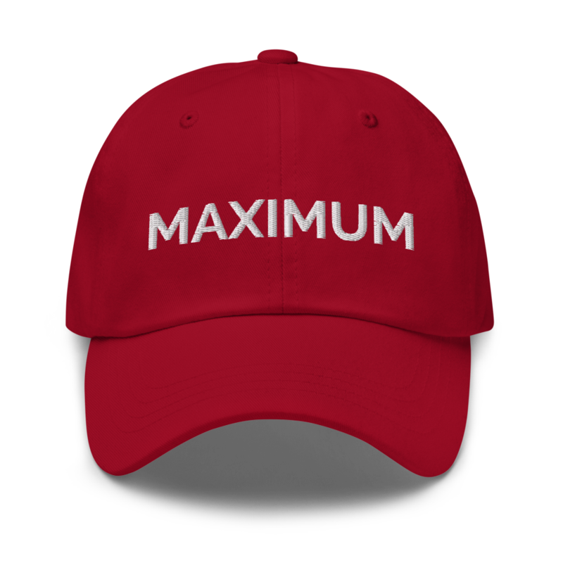 Maximum Hat - Cranberry