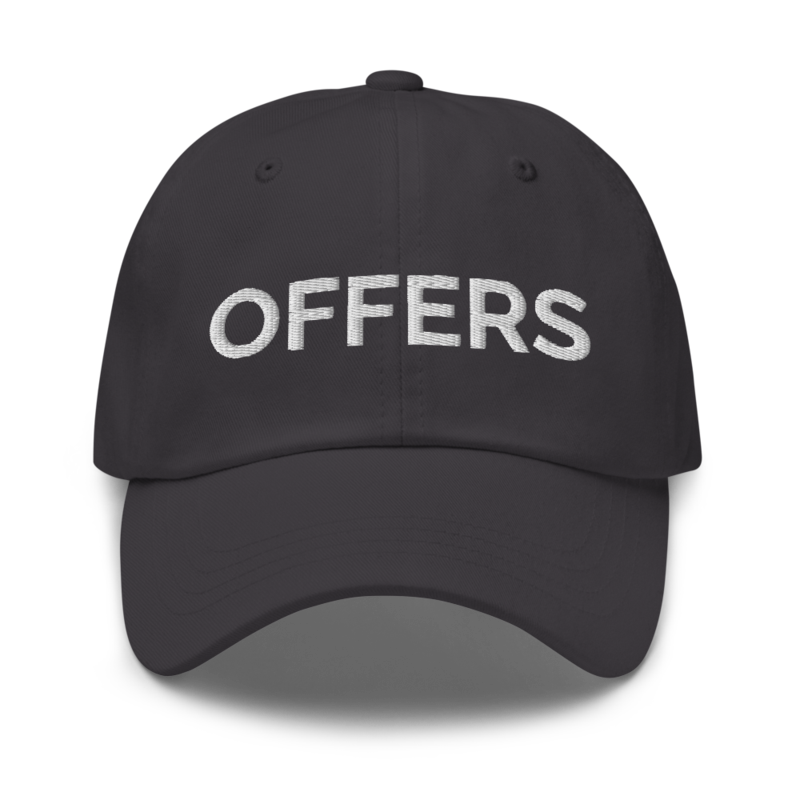 Offers Hat - Dark Grey